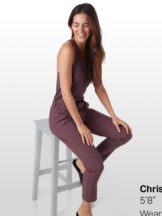 Backcountry Pants - Backcountry On The Go Light Jumpsuit Boilersuit Size Small Huckleberry Mauve